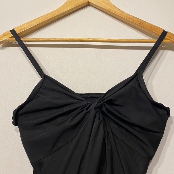 Miraclesuit Black Twist Front One Piece Swim Suit - Picture 3 of 3